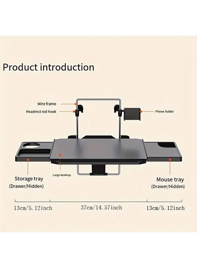 Versatile Car Steering Wheel Desk Tray Laptop Holder Durable ABS Material Fits Most Vehicles 1pc - Image 2